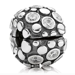 Pandora Clip With Clear CZs